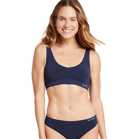 Shaper Crop Bra navy str. L fra Boody