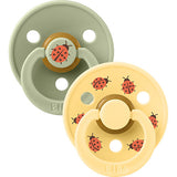BIBS Colour, Size 2, 2 Pack Ladybug Sage Mix fra BIBS