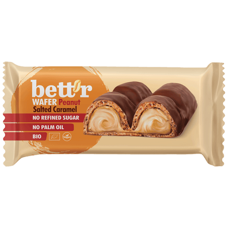 bett’r Bett'r Vaffel Peanut m/Saltet Karamel Økologisk | 33 g