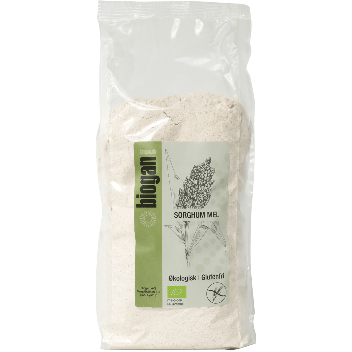Biogan Økologisk Glutenfri Sorghum Mel | 1 kg fra Biogan