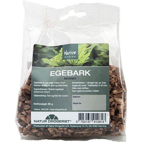 Egebark - skåret.