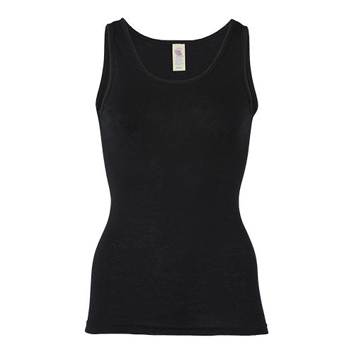 Top, uld/silke, Black, str. 46/48 fra Engel Natur