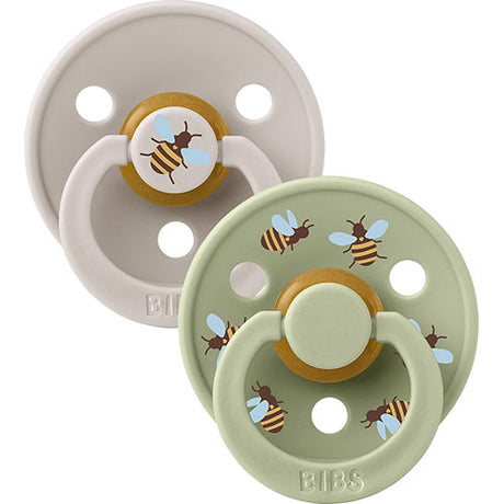 BIBS Colour Size 2, 2 Pack Bumblebee Mushroom Mix fra BIBS