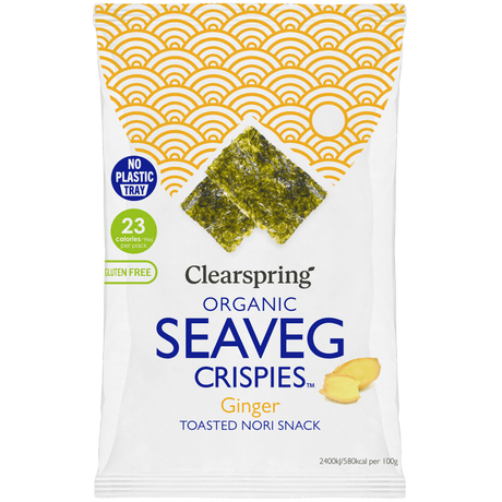 Clearspring Tang Chips Økologisk (4 gr) | Ingefær Seaveg Crispies