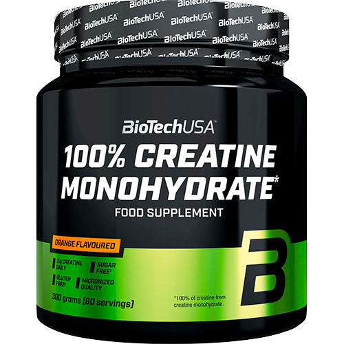 BioTechUSA Creatine Monohydrate 300 g | Orange fra BioTechUSA
