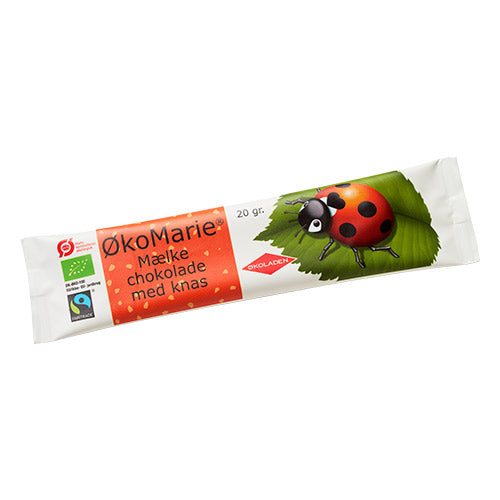 ØkoMarie Mælkechokolade Knas Ø fra Økoladen