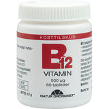 B12 vitamin 500 ug fra Natur-Drogeriet