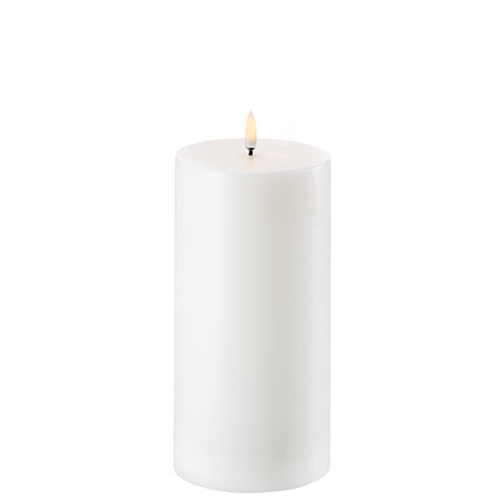 LED Bloklys, Nordic white, Smooth, 10,1x20 cm fra Uyuni lighting