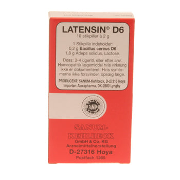 Latensin D6 stikpiller 10 stk fra Sanum