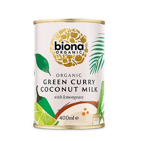 Kokosmælk Grøn karry m. citrongræs Ø fra Biona Organic