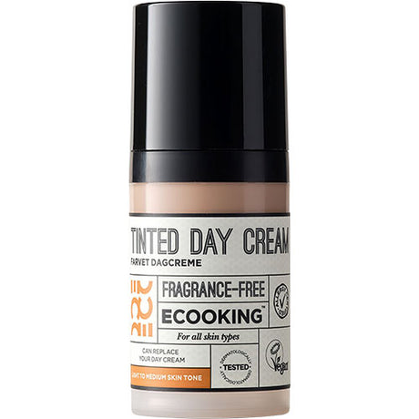 Farvet Dagcreme Parfumefri lys/medium fra Ecooking