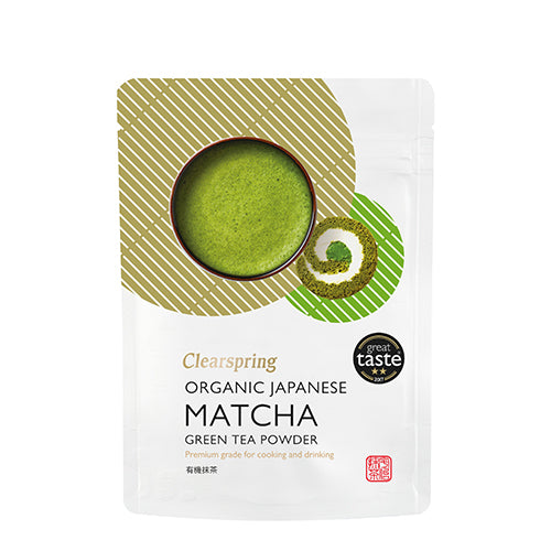 Matcha grøn te pulver Ø fra Clearspring