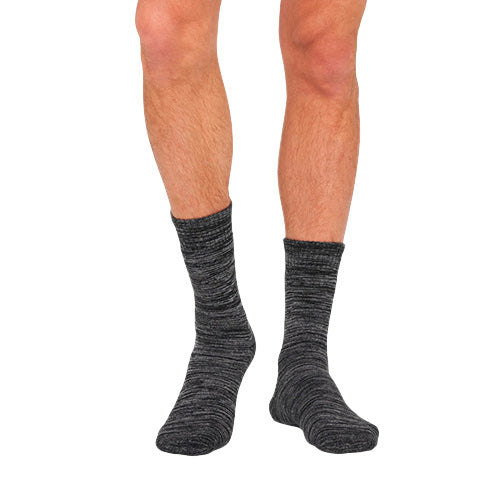 Men´s  Work/Boot Socks Dark Grey Marl str. 39-45 fra Boody