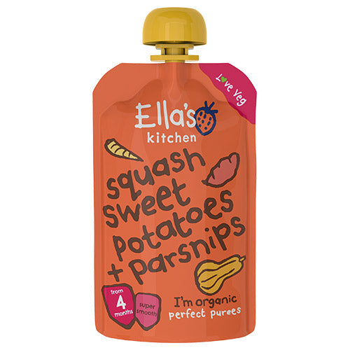 Babymos Ø squash søde kartof- fra Ellas Kitchen
