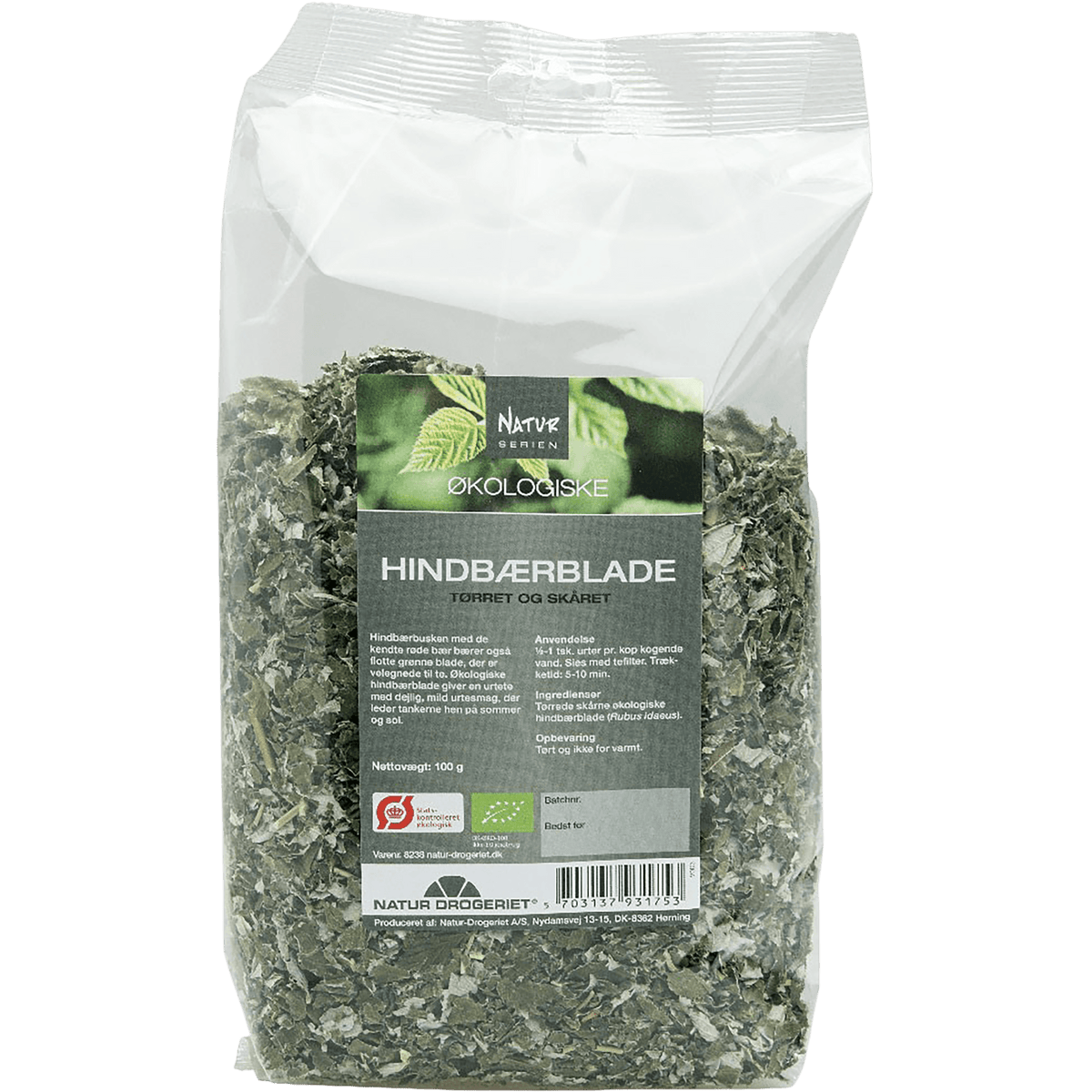 Natur-Drogeriet Hindbærblade Økologisk | 100 g fra Natur-Drogeriet