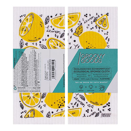 Karklud u. plastik m. citroner fra Groovy Goods