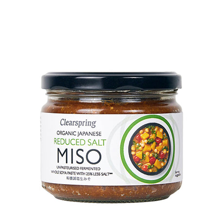 Miso Brown Rice Ø reduceret salt, upasteuriseret fra Clearspring