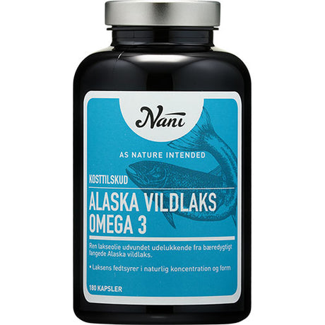 Nani Alaska Vildlaks Omega 3 | 180 kapsler