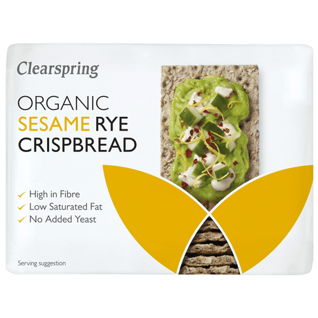 Clearspring Rugknækbrød M. Sesam Økologisk | 200 g