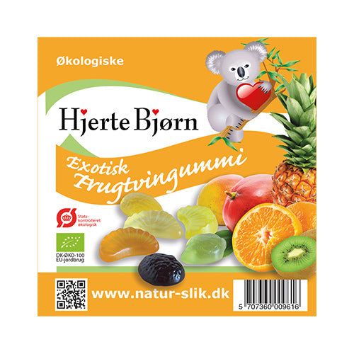 Frugtvingummi exotisk Ø fra Hjerte Bjørn