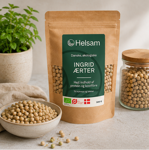 Helsam Ingrid ærter økologisk - 300 g | Hele ærter fra Helsam