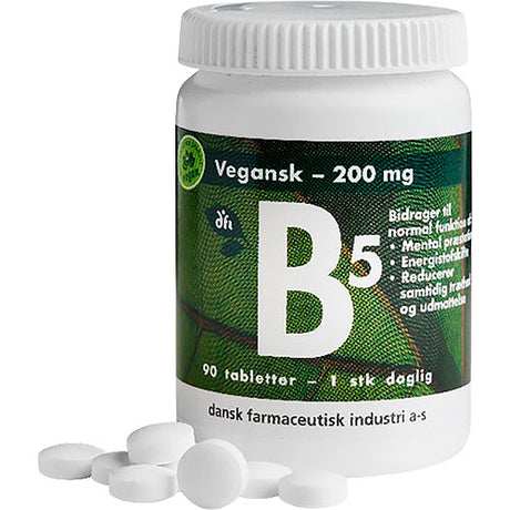 B5 vitamin 200 mg Vegansk
