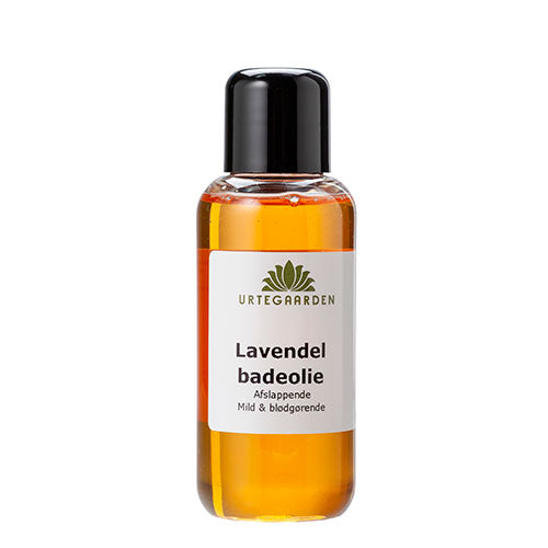 Afslappende badeolie lavendel fra Urtegaarden