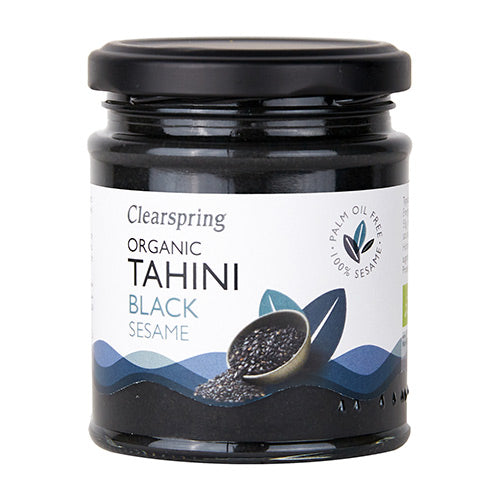 Tahin sort sesam Ø fra Clearspring