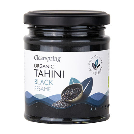 Tahin sort sesam Ø fra Clearspring