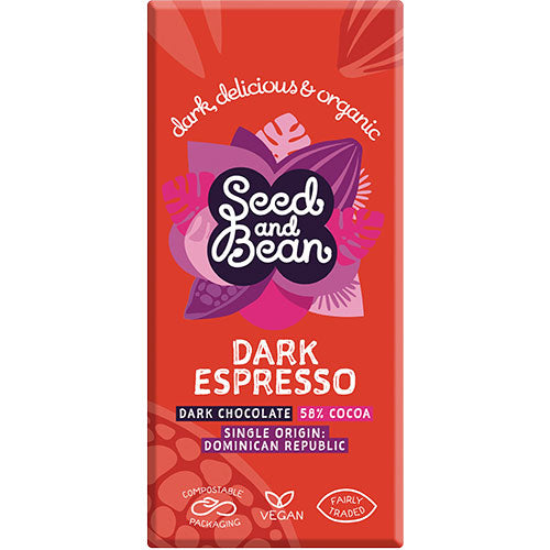 Mørk Chokolade 58% Kaffe Ø fra Seed & Bean