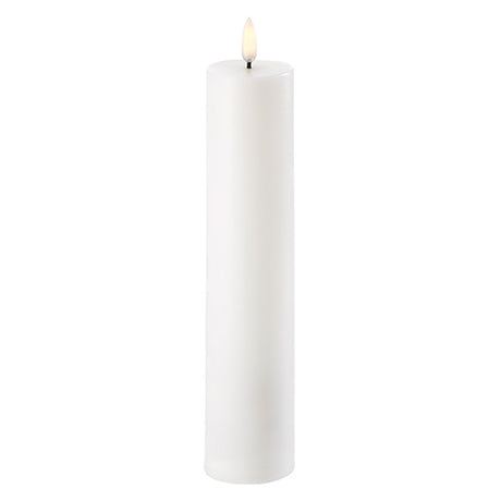 LED Bloklys, Nordic White, Smooth, 4,8x22 cm fra Uyuni lighting