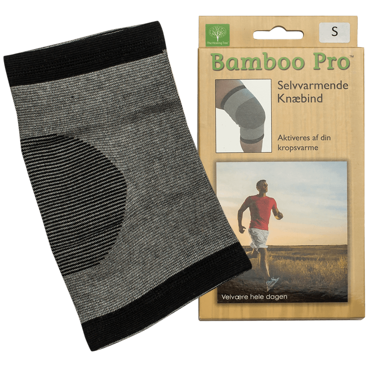 Bamboo Pro Knæbind Selvvarmende | Str. S