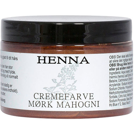 Henna cremefarve mørk mahogni fra Henna