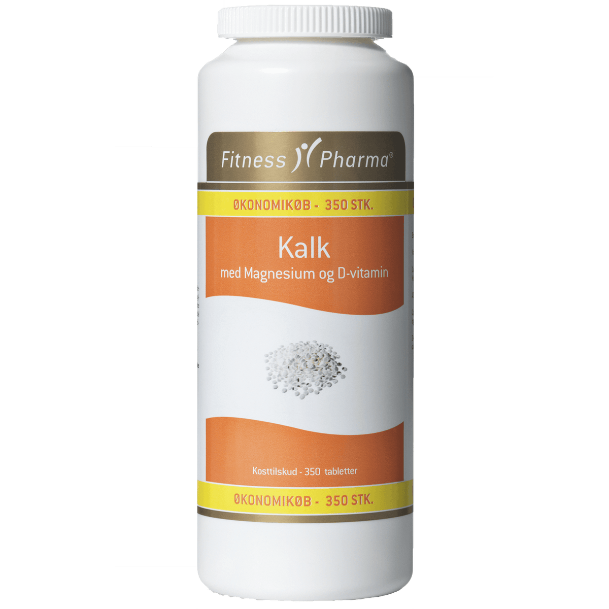 Fitness Pharma Kalk M. Magnesium Og D3-vitamin | 350 tabletter