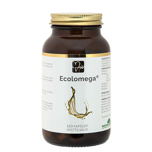 Ecolomega fiskeolie kapsler fra Natur-Drogeriet