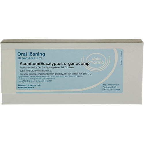 Aconitum/Eucalyptus organocomp