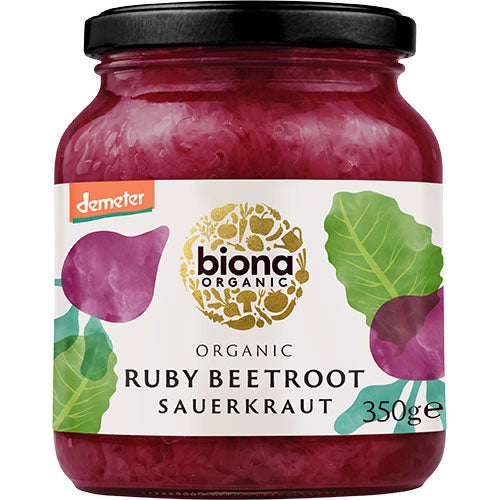 Sauerkraut m. rødbede Ø Demeter fra Biona Organic