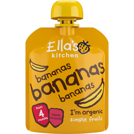Ellas Kitchen Babymos Banan, Banan & Banan 4 Mdr Økologisk | 70 g