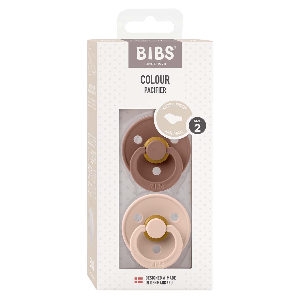 BIBS Colour Latex Size 2 Anatomical Blush/Wood fra BIBS
