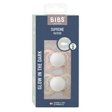 BIBS Supreme Silicone Size 2 Blush GLOW/Vanilla fra BIBS