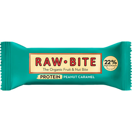 Rawbite Proteinbar Peanut Caramel Ø fra RawBite