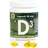 Grønne dfi vitaminer D3 Vitamin 50 Mcg Vegansk | 90 kapsler