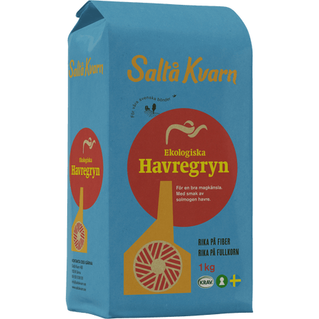 Saltå kvarn Saltå Kvarn Havregryn Grov Økologisk | 1 kg fra Saltå kvarn