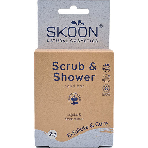 Solid Scrub & Shower bar 2 in 1 fra Skoon