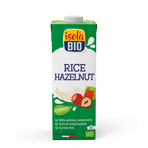 Risdrik med hasselnød Ø fra Isola Bio