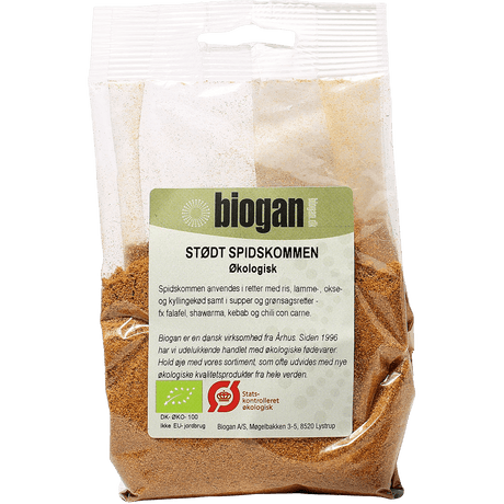 Biogan Økologisk Stødt Spidskommen | 100 g fra Biogan