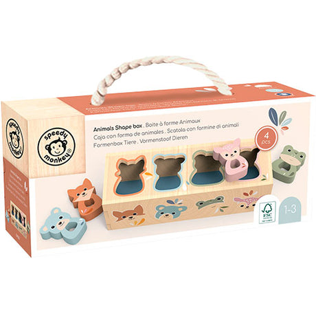 Speed Monkey Animals Shape Box, 1-3 år fra Speedy Monkey