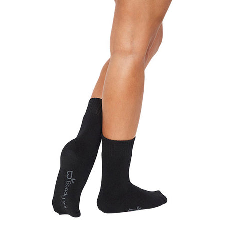 Women´s Crew Boot Socks sort str. 34-40 fra Boody