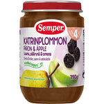 Frugtpure med sveske, pære & æble 4 mdr.
