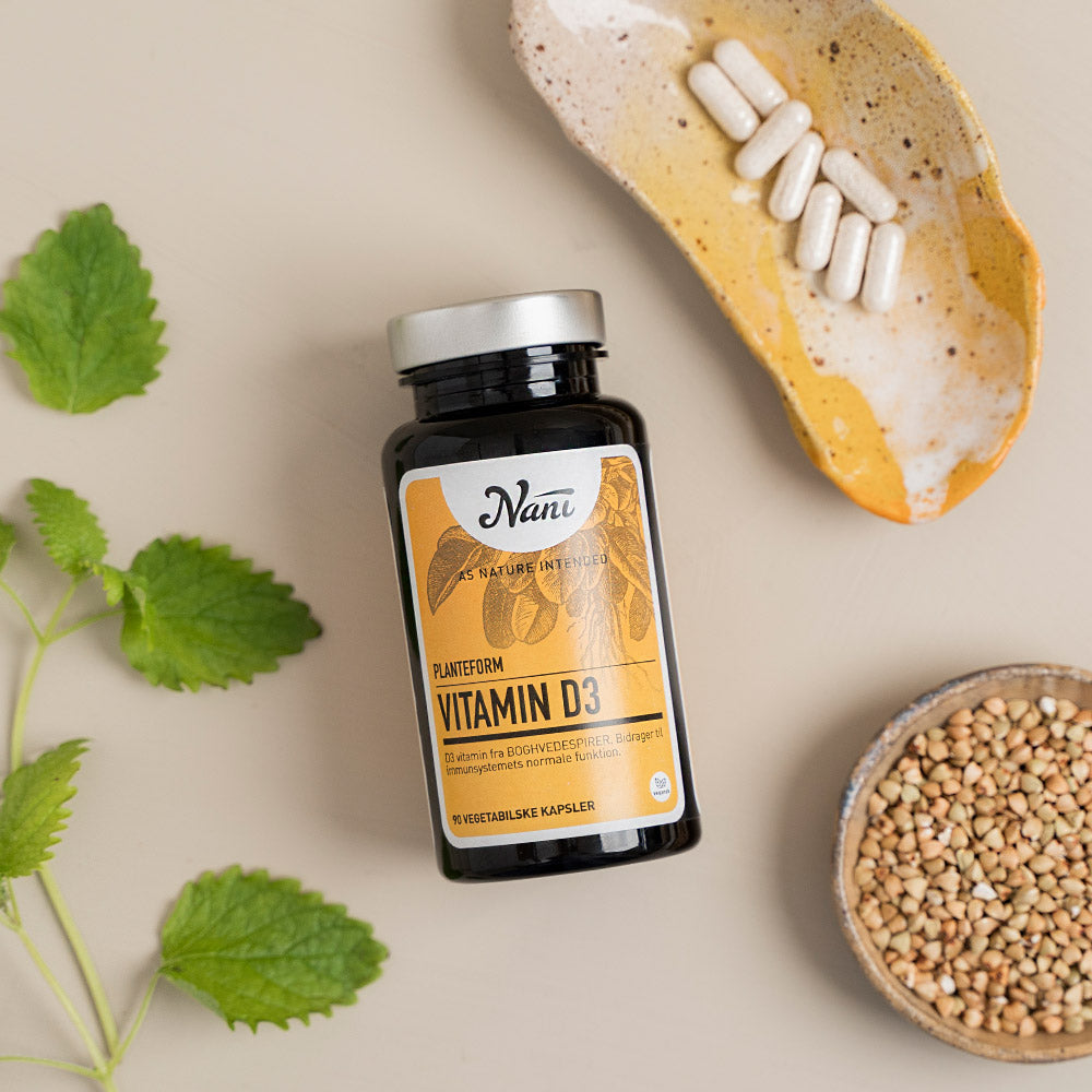 Nani Vitamin D3 På Planteform | 90 kapsler fra Nani